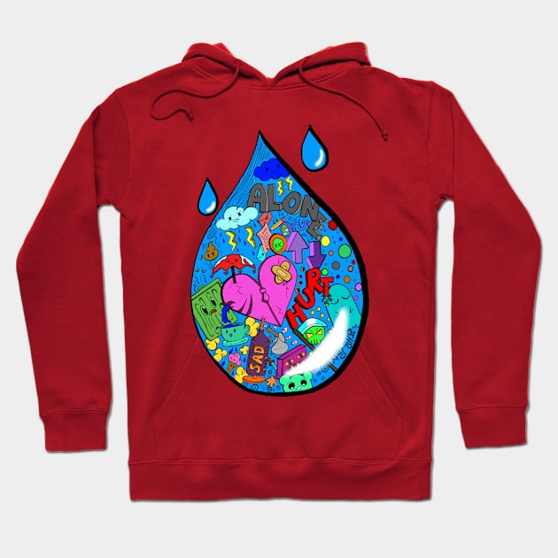 EmoteTear Hoodie by Hana Designs